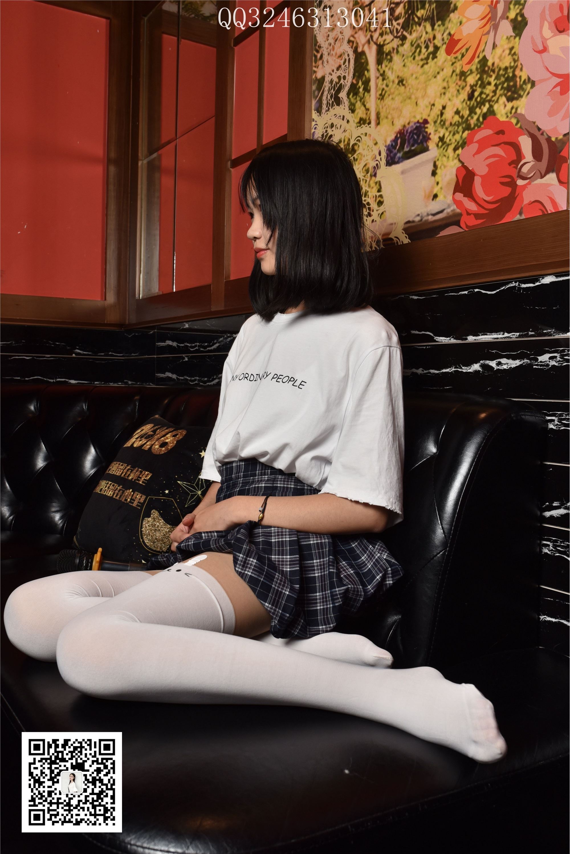 大生模拍 No.088 可爱拼接裤袜